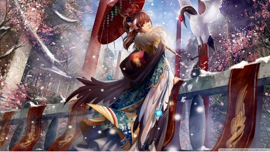Hình nền máy tính Anime 3D nhân vật anh hùng