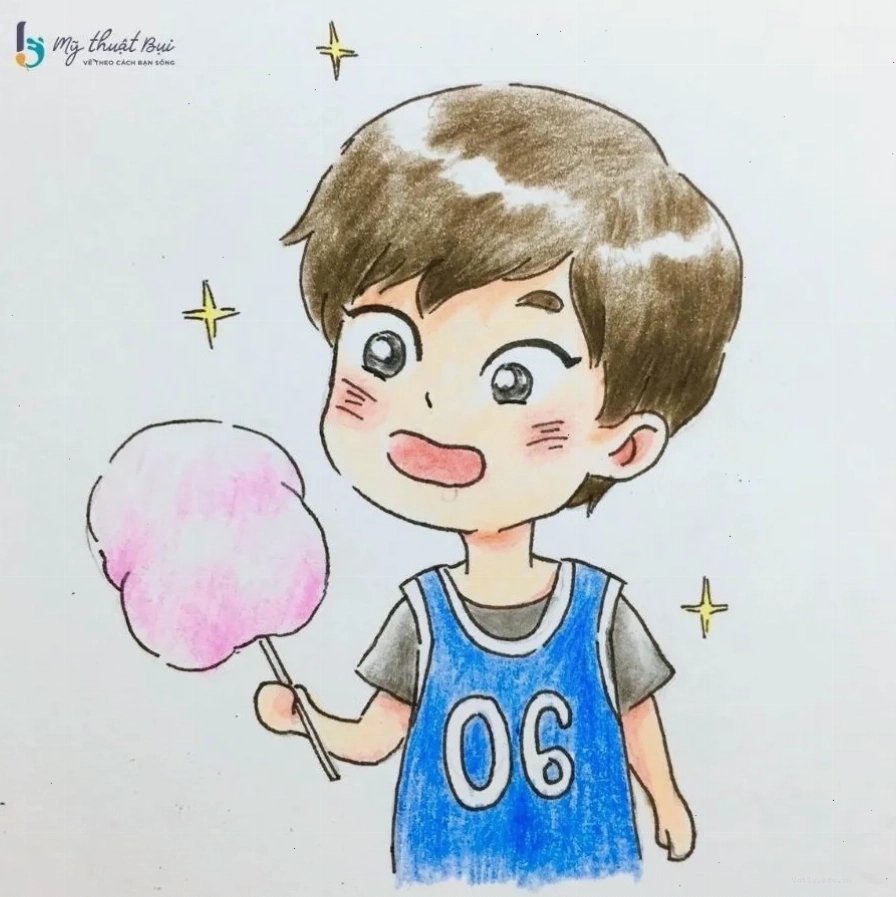 Hoàn thiện bức tranh vẽ anime nam ngầu
