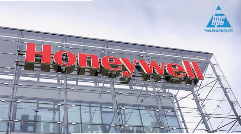 Logo Honeywell và Elster, biểu thị sự hợp nhất và phát triển trong ngành công nghệ