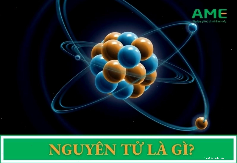 Mô hình minh họa kích thước nguyên tử và các thành phần của nó