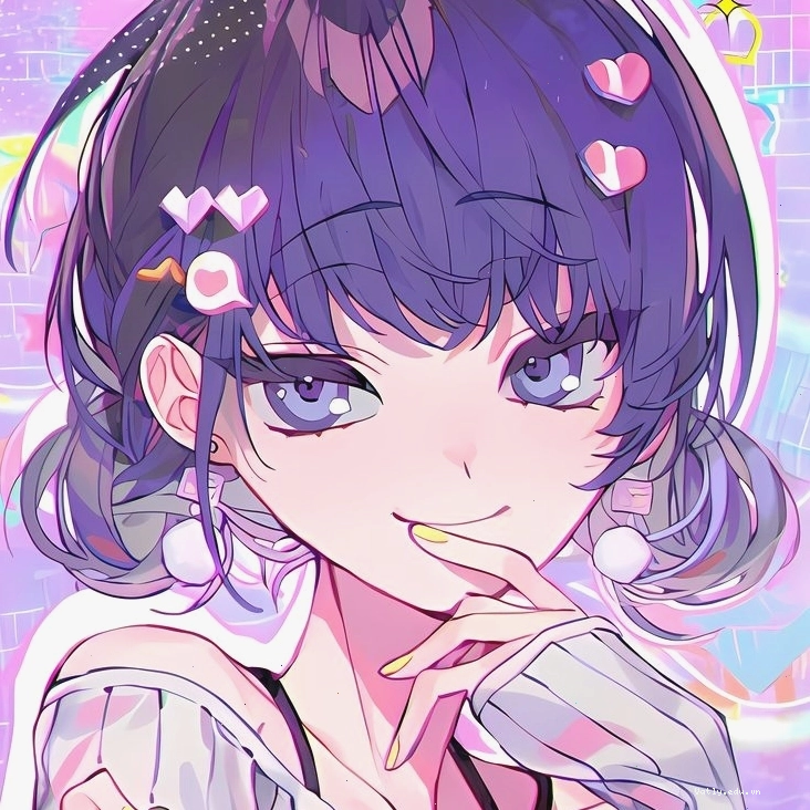 Một pfp anime girl khác với biểu cảm ngạc nhiên