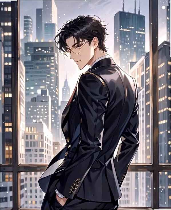 Nam tổng tài anime trong trang phục đời thường nhưng vẫn toát lên vẻ sang trọng