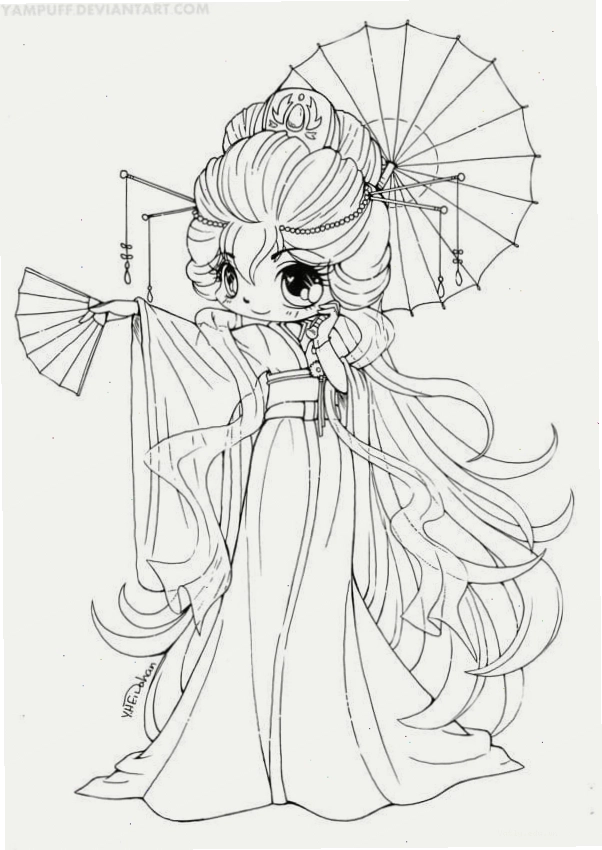 Nhân vật anime cute với nụ cười tươi tắn và đôi mắt lấp lánh