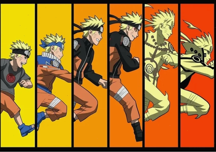 Nhân vật anime hành động trong bối cảnh giả tưởng