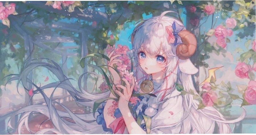 Nhân vật anime nữ chibi đáng yêu trong trang phục học sinh