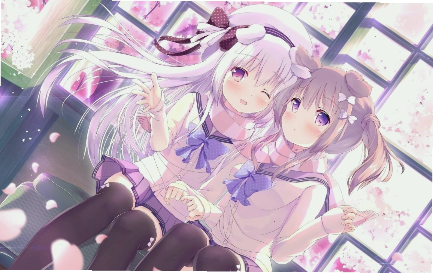 Nhân vật anime nữ dễ thương trong trang phục thường ngày