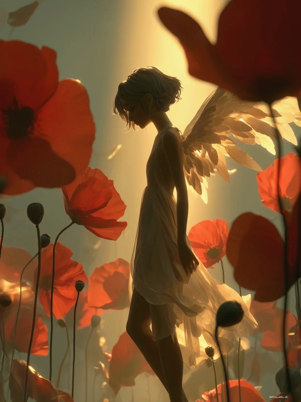 Nữ thần anime với hào quang rực rỡ