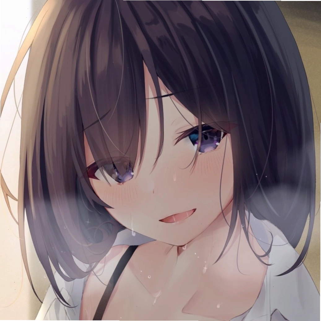 Pfp anime cô gái với biểu cảm mệt mỏi