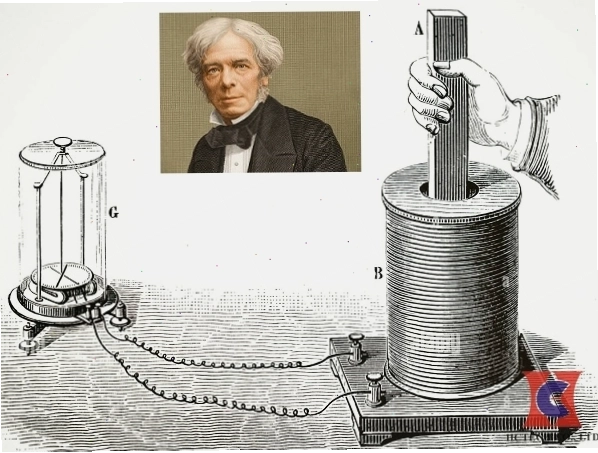 Thí nghiệm của nhà vật lý Michael Faraday minh họa hiện tượng cảm ứng điện từ