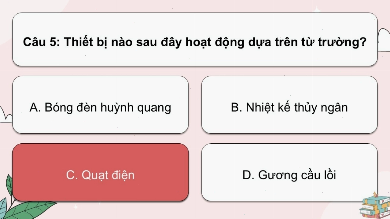 Thí nghiệm về từ trường trong Bài 19 KHTN 7