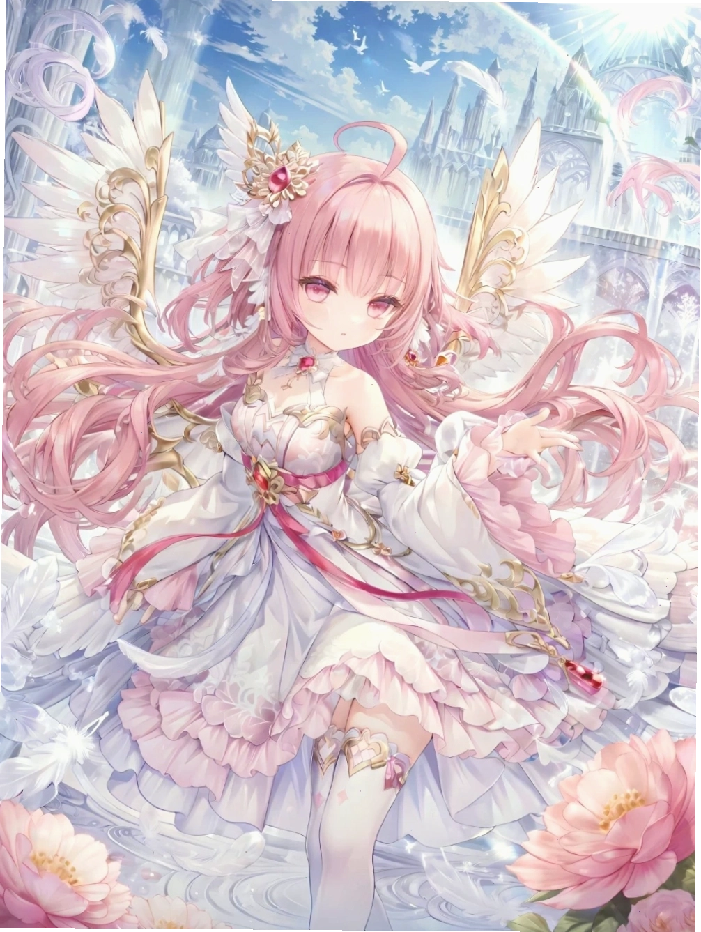 Thiên thần anime với đôi cánh đen bí ẩn