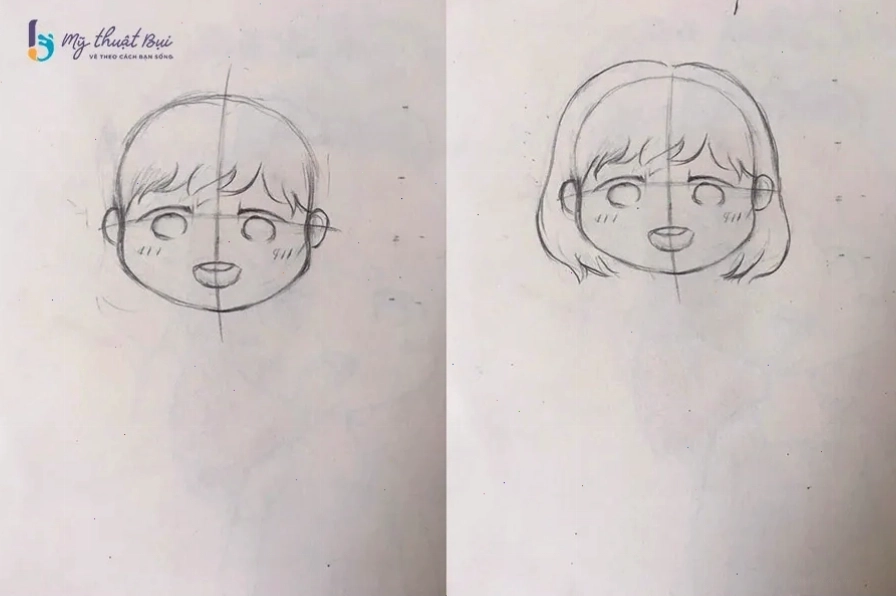 Thiết kế các kiểu tóc đa dạng cho nhân vật chibi