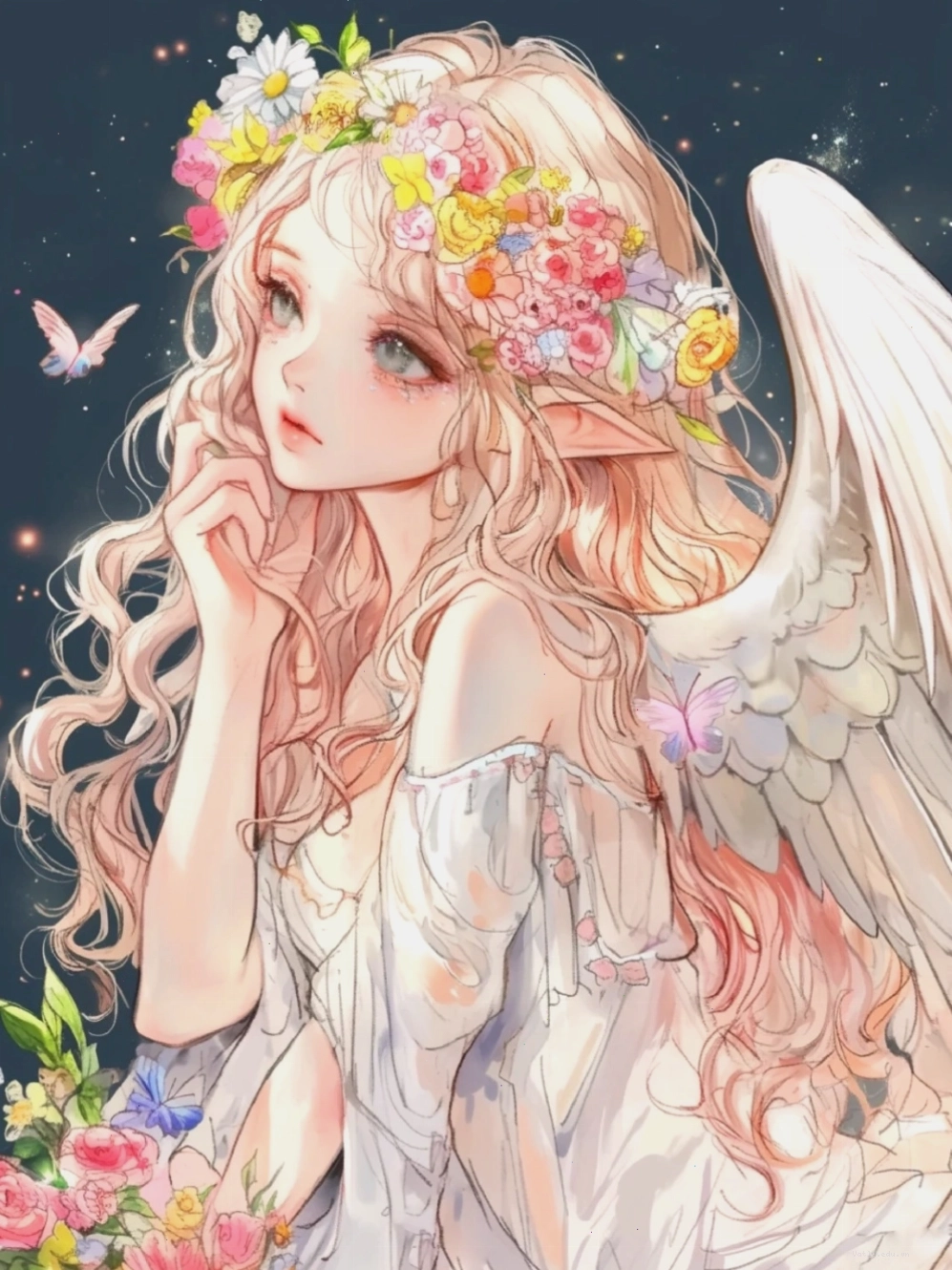 Tổng hợp ảnh anime thiên thần nữ đẹp nhất