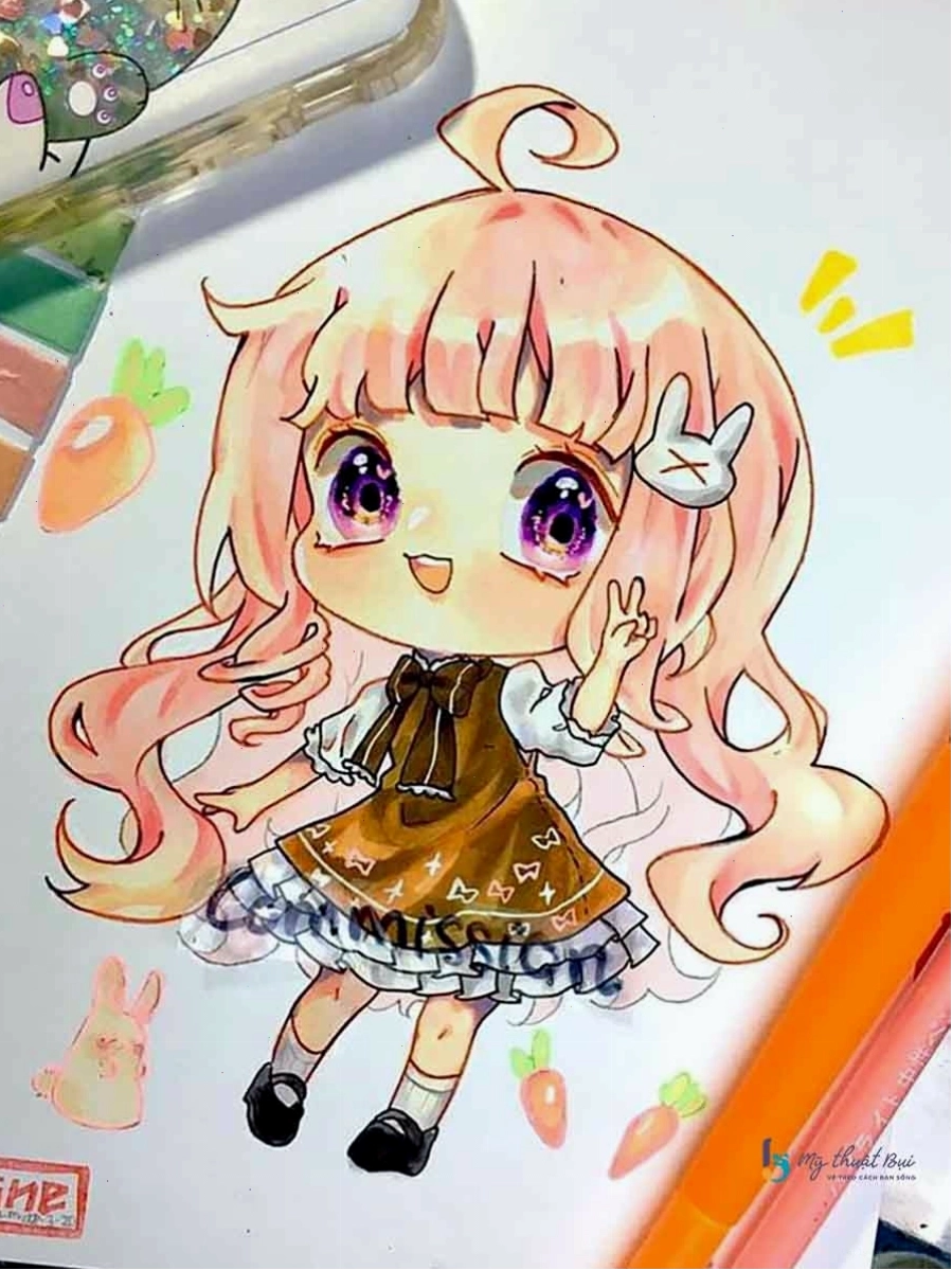 Tổng hợp tranh vẽ anime chibi đẹp mắt