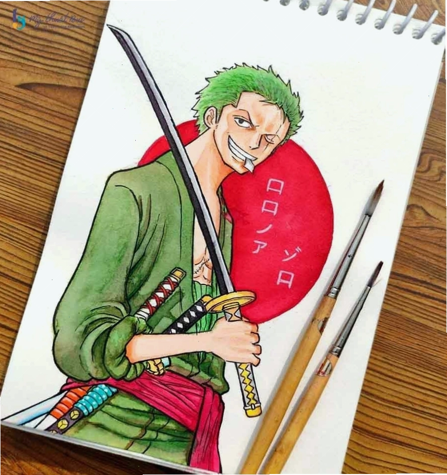 Tranh vẽ anime nam đơn giản nhưng đầy biểu cảm