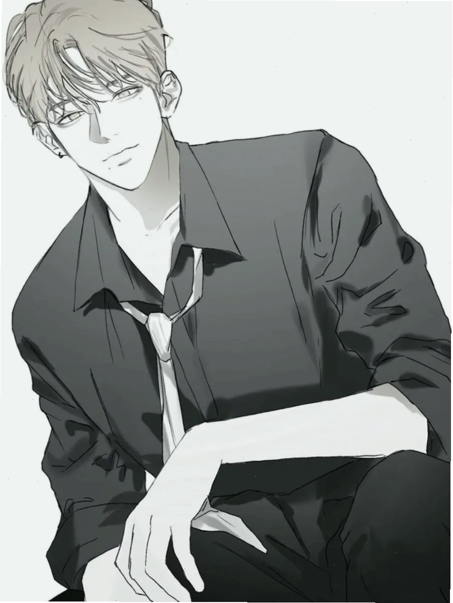 Tranh vẽ anime nam ngầu trong trang phục chiến binh