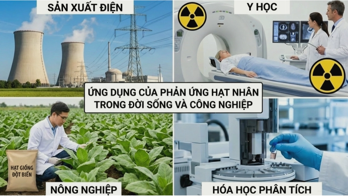 Ứng dụng đa dạng của phản ứng hạt nhân trong đời sống