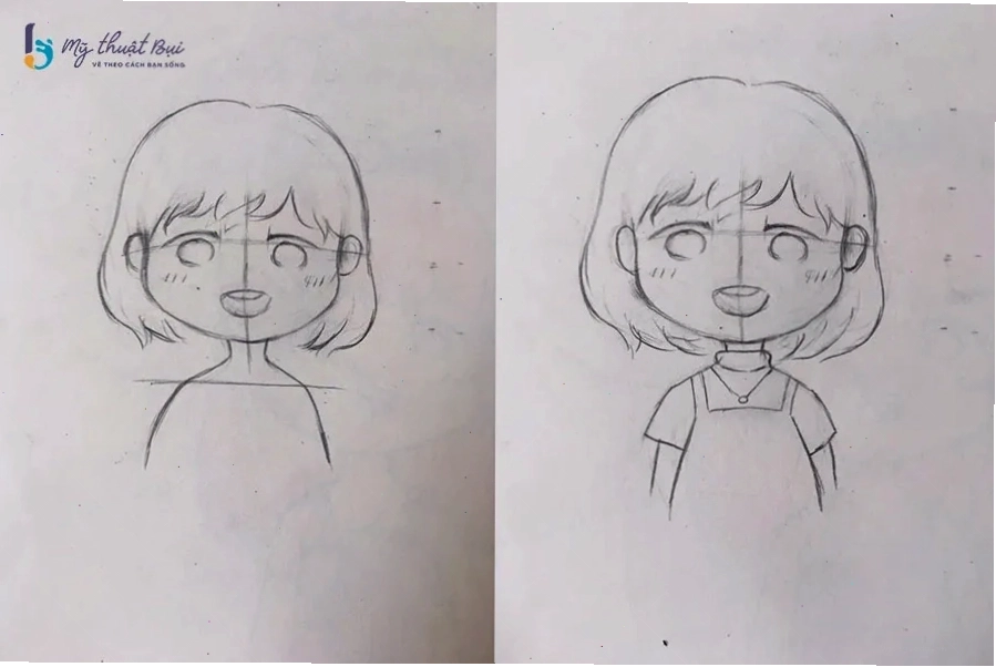 Vẽ thân hình và trang phục đơn giản cho nhân vật chibi