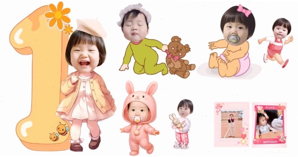 Lên file thiết kế chibi cho bé gửi khách duyệt