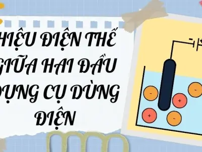 Hiệu điện thế giữa hai đầu dụng cụ dùng điện - Vật lý lớp 7