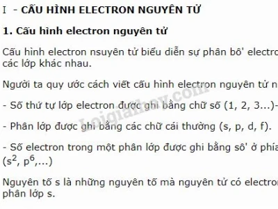 Cấu hình electron nguyên tử: Nguyên tắc và cách xác định chính xác