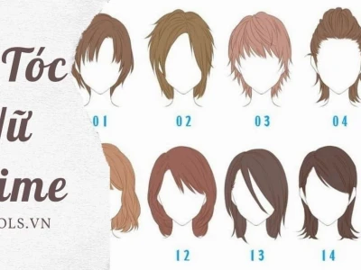 Hướng dẫn vẽ tóc anime đơn giản cho người mới bắt đầu