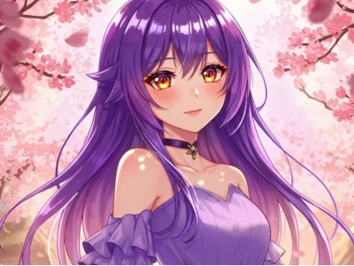 Khám Phá Thế Giới Anime Tóc Tím Đầy Thu Hút