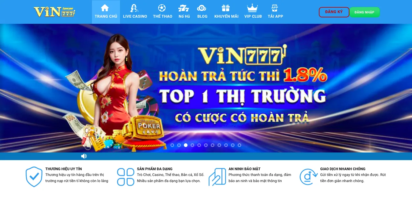 Khuyến mãi hấp dẫn và liên tục tại VIN777